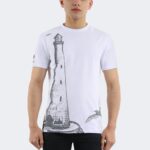 Rainsnow men t-shirt white-Grey