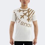 Rainsnow men t-shirt ecru-brown