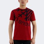 Rainsnow men t-shirt burgundy
