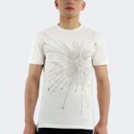 Rainsnow men t-shirt ecru-brown