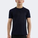 Rainsnow men t-shirt navy blue-anthracite