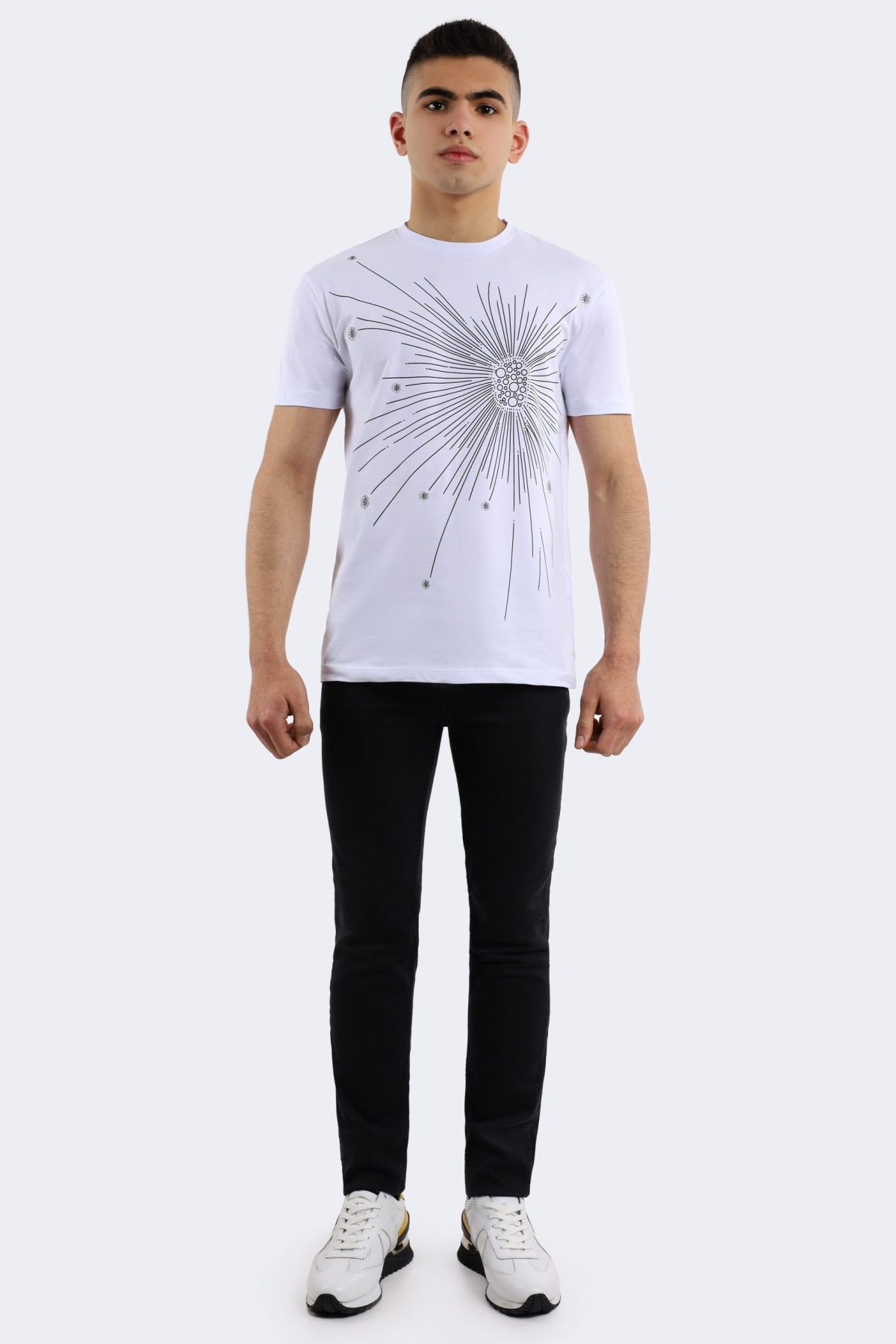 Rainsnow men t-shirt – White-Anthracite-1416