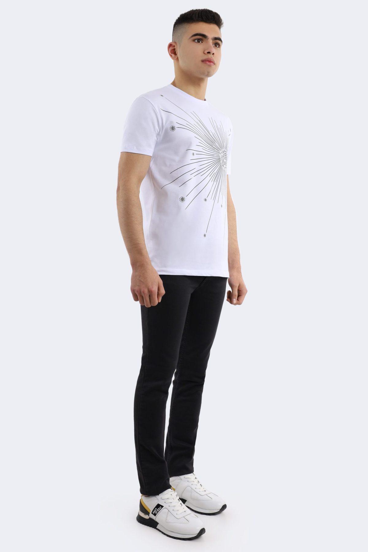 Rainsnow men t-shirt – White-Anthracite-1415