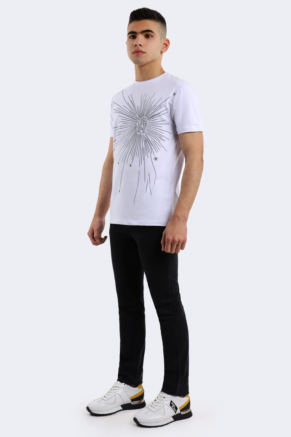Rainsnow men t-shirt – White-Anthracite-1417