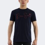 Rainsnow men t-shirt navy blue