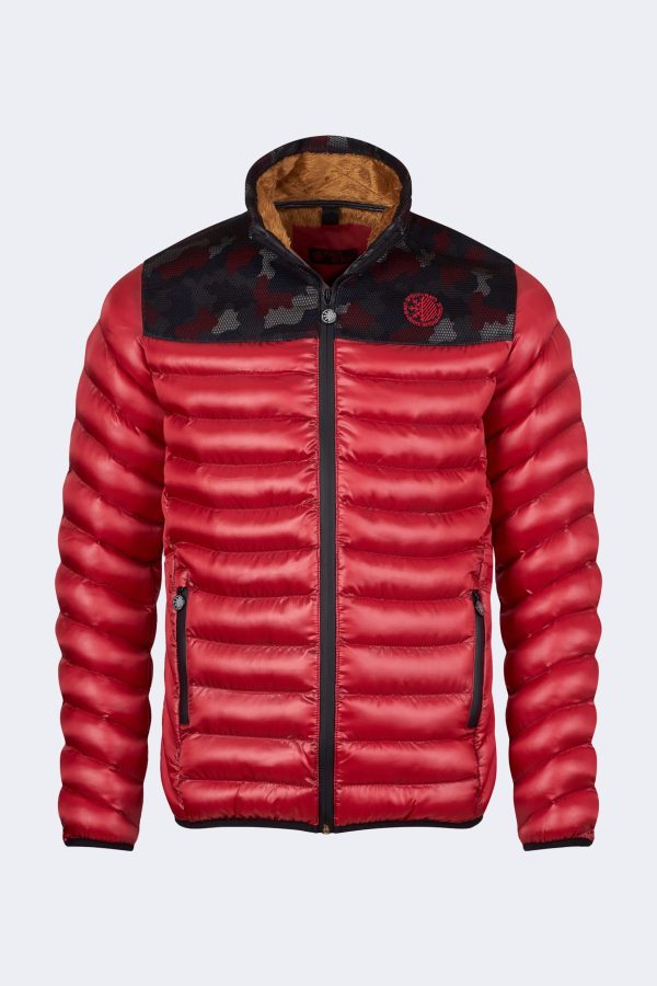 Men's Nylon Inflatable Jacket – Red-0