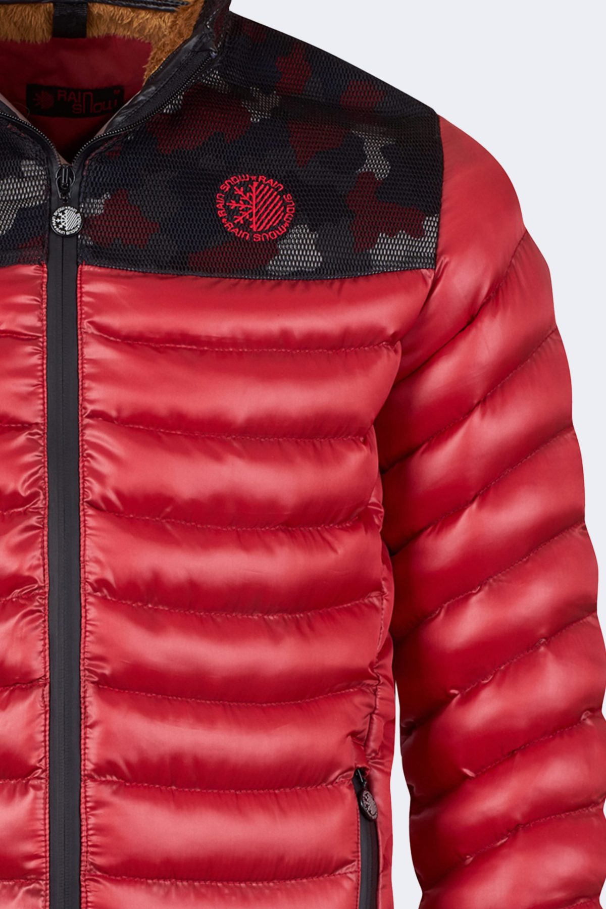 Men's Nylon Inflatable Jacket – Red-2201