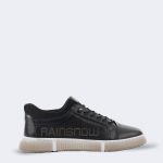 Big Logo Printed Classic Sneakers – Black-0
