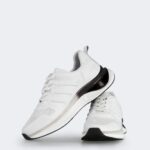 Velocity White Mesh Sneakers